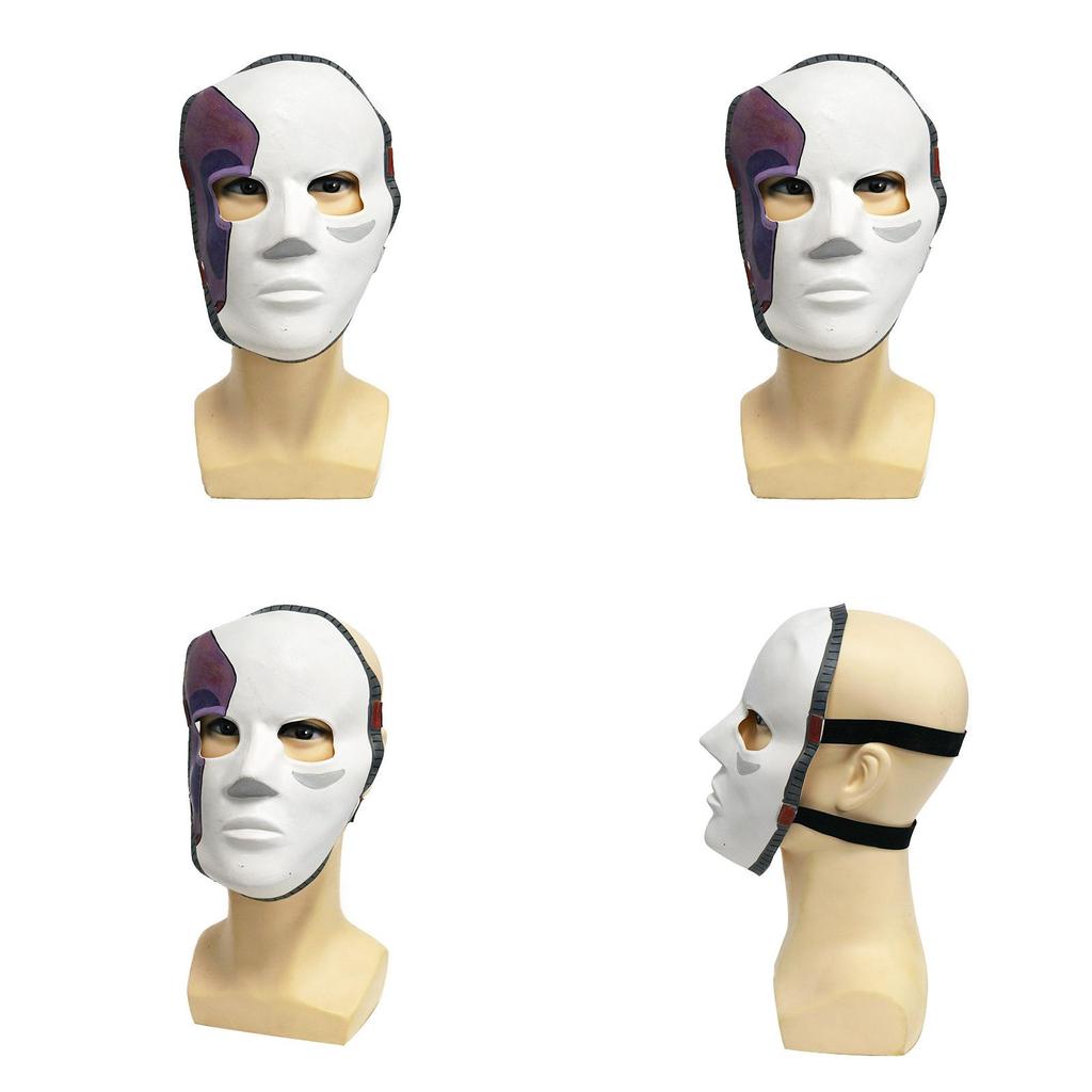 Латексная маска Салли Фейс для костюмированной вечеринки с дизайном половины лица для театральных представлений