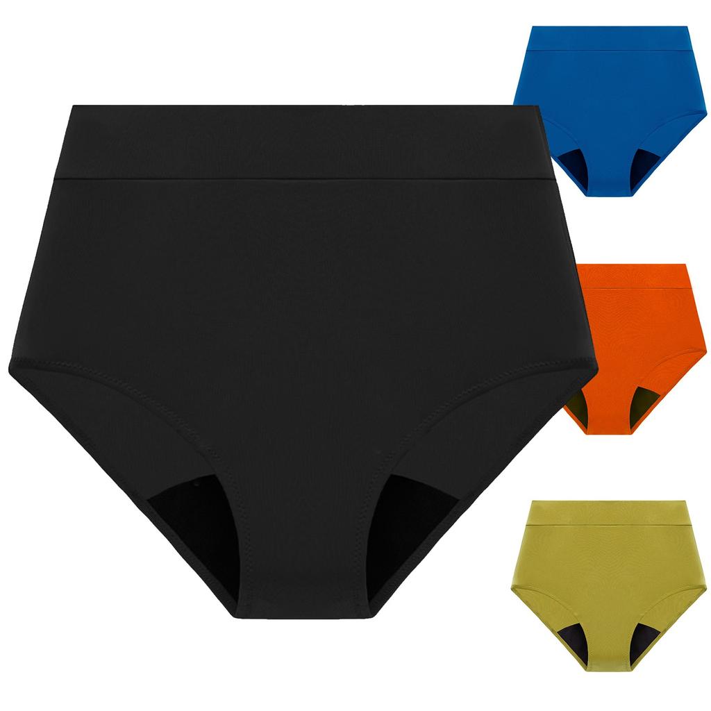 Swimwear  Menstrual Leakproof Bikini Bottom Absorbent  Pants High Waist Swimming Trunks For Teenagers Women