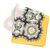 ANNA SUI Printed Handkerchief with Small Flowers and Butterflies (Yellow) [100% Cotton] Women's, Approx. 50cm, 109024-0006-02