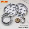 6Pcs/Set DIY Cake Ring Mold Stainless Steel Cookie Mousse Cuttur New Cake Gum Paste Mould
