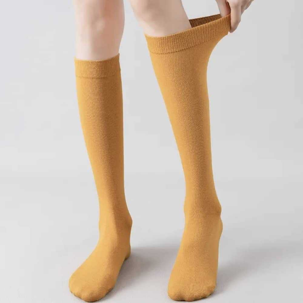 Носки женские японские студенческие носки Jk Calf в стиле ретро чулки однотонные компрессионные носки