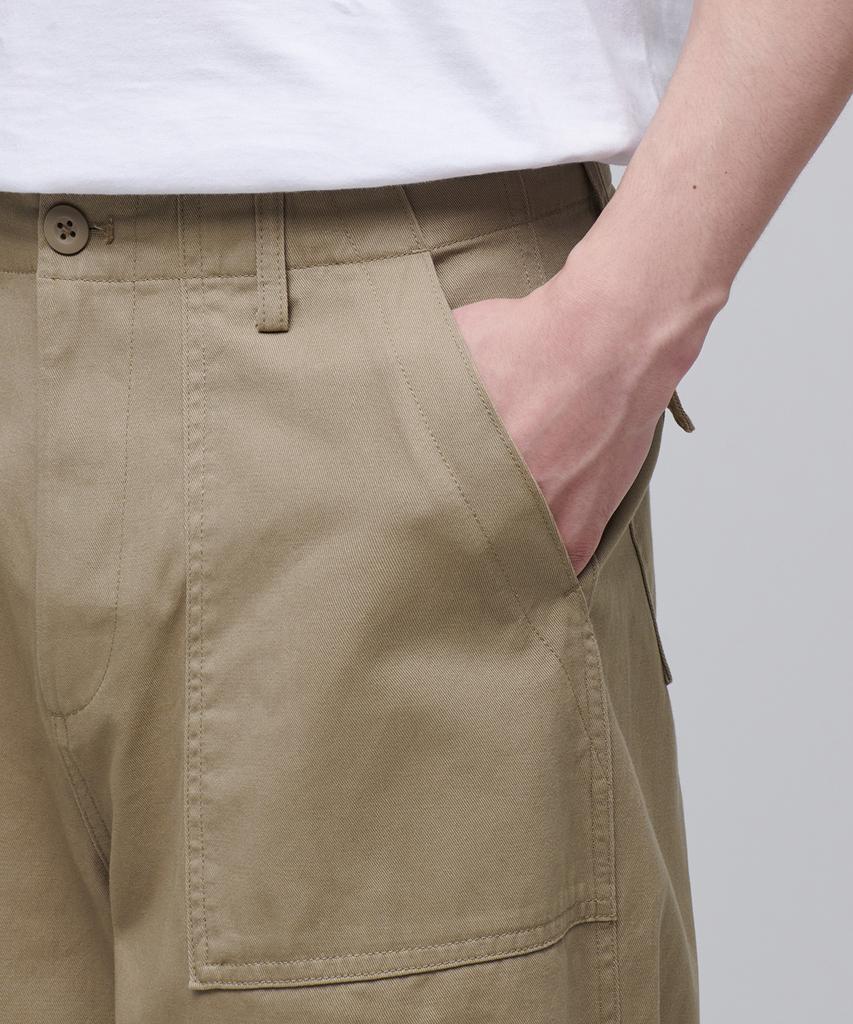 MUSINSA STANDARD Cotton Wide Fatigue Balloon Pants [Beige]