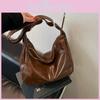 Dumpling Crossbody Retro Bag Stylish Square Bag Women Zipper Closure Casual Use