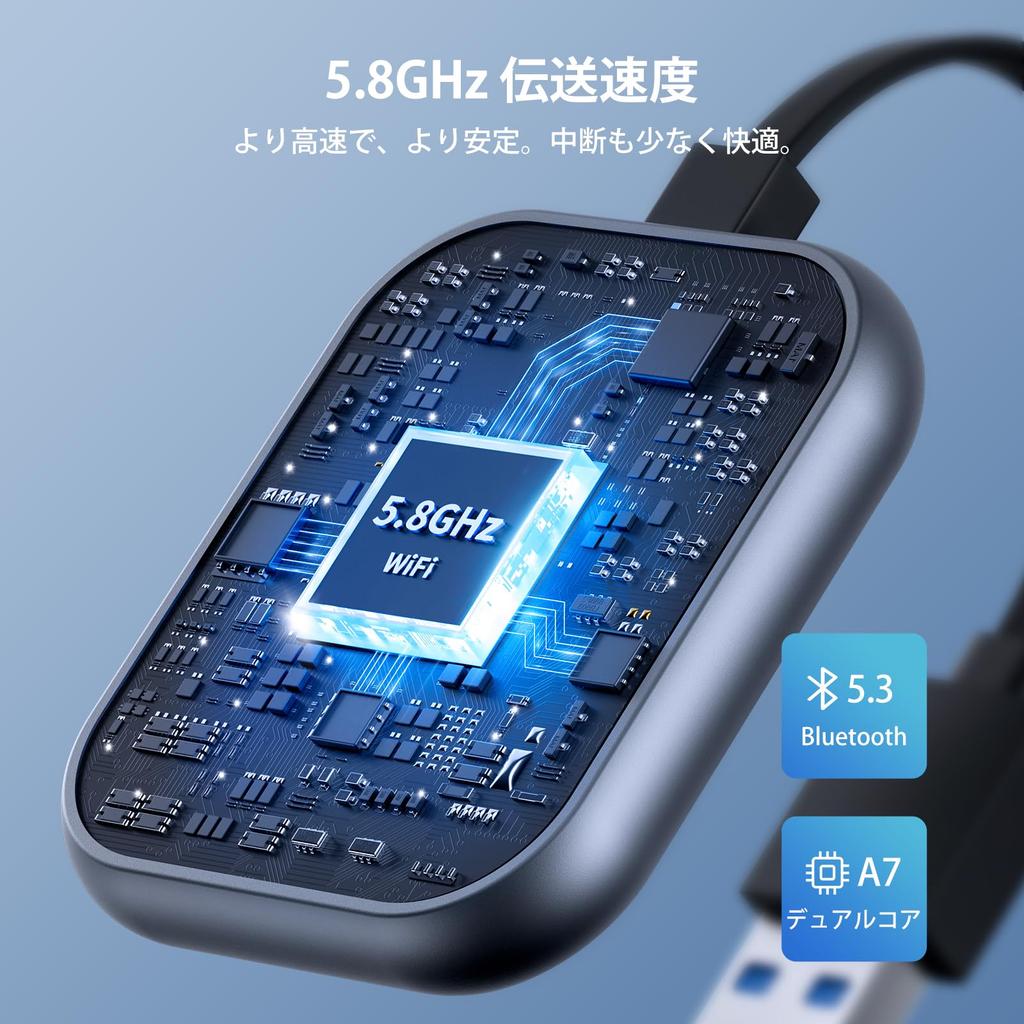 2025 Model 2nd Generation. CarPlay Wireless 2-in-1 Car Play, Android Auto Adapter, Compatible with