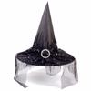 Mesh Female Hats Masquerade Hats Witch Caps Wizard Props Caps Halloween Hats Cosplay Party Hats
