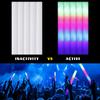 15/30Pcs LED Glow Foam Sticks Bulk Colorful RGB Light Cheer Tube for Xmas, Wedding, Birthday Party Supplies