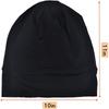 2 Pack Satin Sleep Cap, Silk-Lined Bonnet for Curly Hair, Chemo Cap, Breathable Night Cap for Men/Women (Black/Grey)
