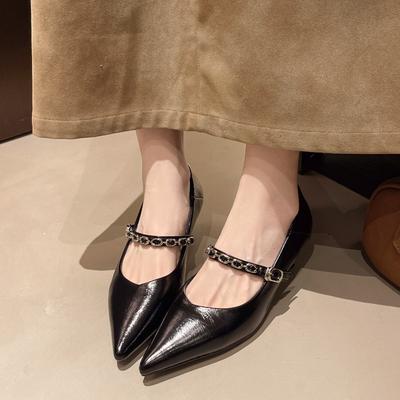 Модная летняя женская обувь с острым носком, женские каблуки, модные повседневные кроссовки, с мелким вырезом, 2025, туфли на каблуках, новые милые