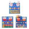 1 Set Kids Felt Math Board with 1-10 Numbers Operation Symbols Addition Subtraction Preschool Learning Kindergarten Educational Toddler Arithmetic