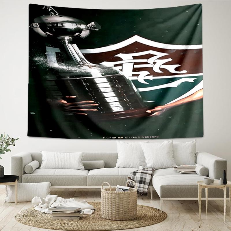 1PC Flumi-nense Football Club Printed Tapestry Room Decoration Wall Hanging for Living Room Bedroom, dormitory, Birthday and Christmas gifts