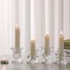 Glass Candle Holder Novelty Nordic Decor Candlestick Romantic Candle Stand Desk Accessories Wedding Centerpieces Ornaments Gifts
