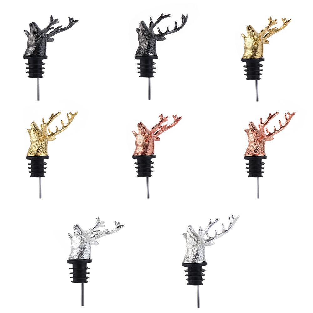 Kitchen Accessories Unique Stag Christmas Ornament Bottle Stoppers Wine Aerators Wine Pourer