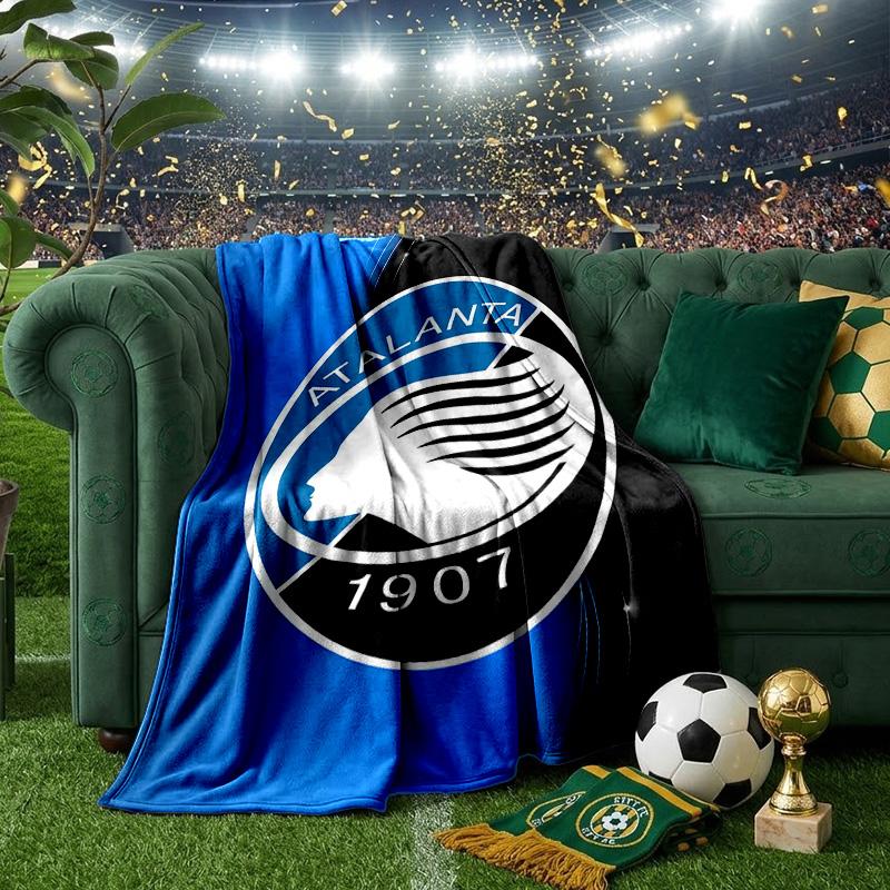 Football Atalanta League Blanket Lightweight Ideal Bedding Blanket Perfect for Travel, Camping, Living Rooms, Offices, Sofas, Fan Christmas gift