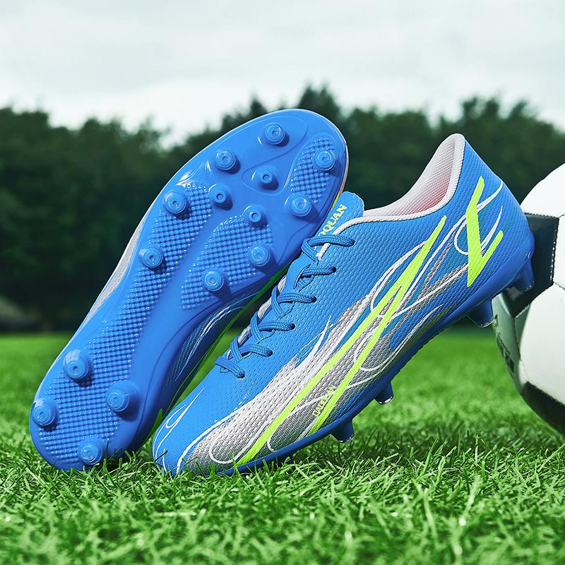 Fashion Men's Soccer Shoes FG/TF Non-Slip Turf Soccer Cleats Training Shoes Ultralight Outdoor Sneakers Athletic Low Top Football Boots