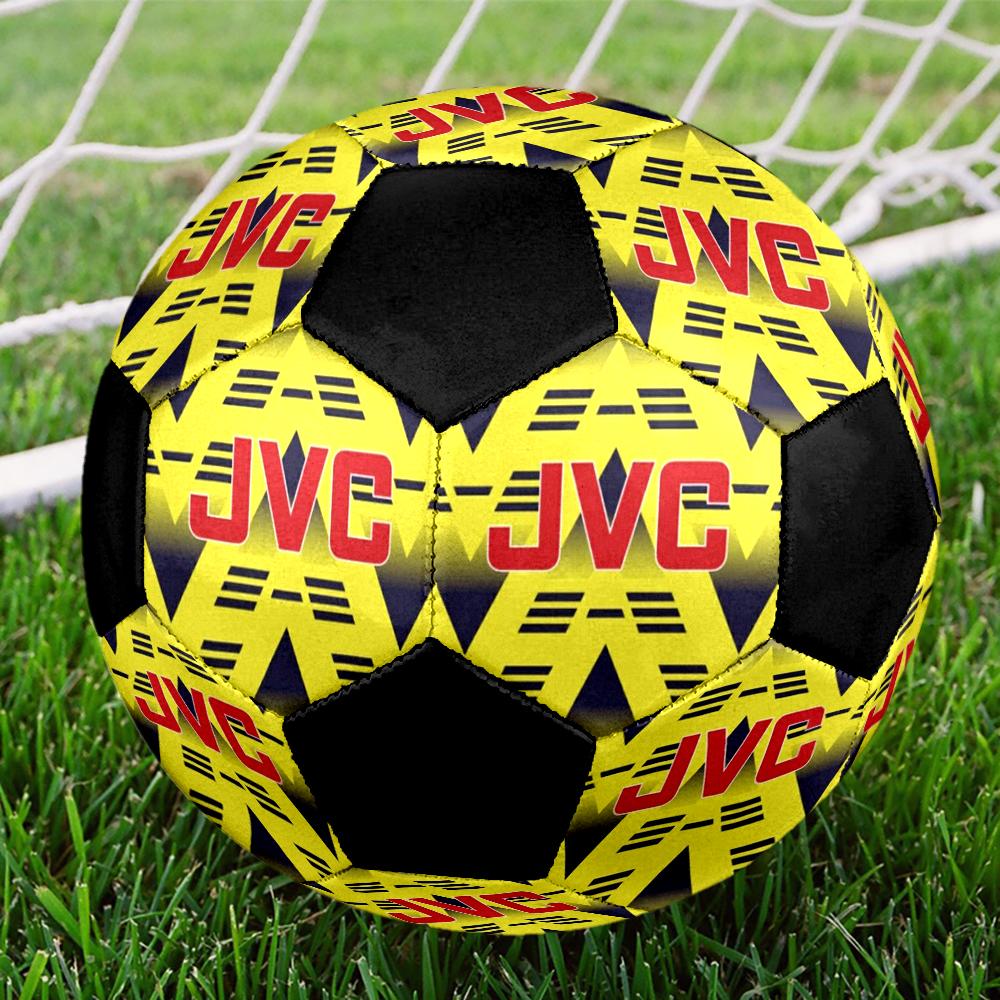 Arsenal ARSENAL Indoor Soccer Ball Colorful Machine Stitched PVC Size 5 Team Training Competition Ready Durable High-Bounce Cool Sports Gift