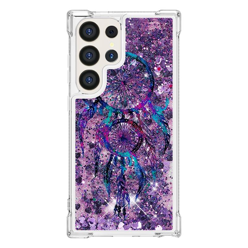 Для чехла Galaxy S24 Ultra Мультяшный расписной чехол с жидким песком для Samsung Galaxy S23 S 24 Ultra S24 Plus Чехол для телефона Фунда