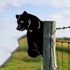 Bear Shape Iron Silhouette Outdoor Garden Fence Decorations Wall Art Home Decoration for Garden Party Décor