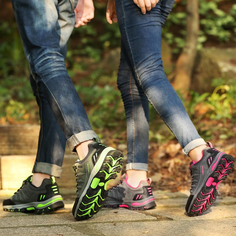 MCTIN Women Sports Shoes Men Sneakers Outdoor Hiking Non-Slip Low Top Couple Footwear