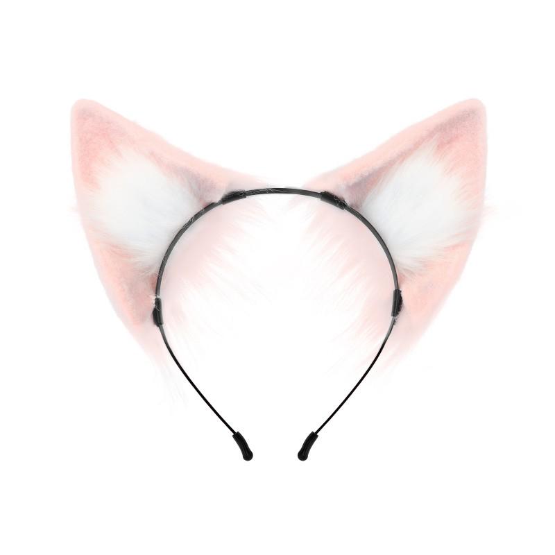 Japanese Style Faux Fox Ears Headband Cosplay Halloween Costume Accessory Adults