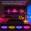 45M/150FT RGB Неоновые светодиодные ленты 12-24V Силиконовый неоновый световой шнур с синхронизацией по музыке RGBIC Dreamcolor Бегущая лента для комнаты