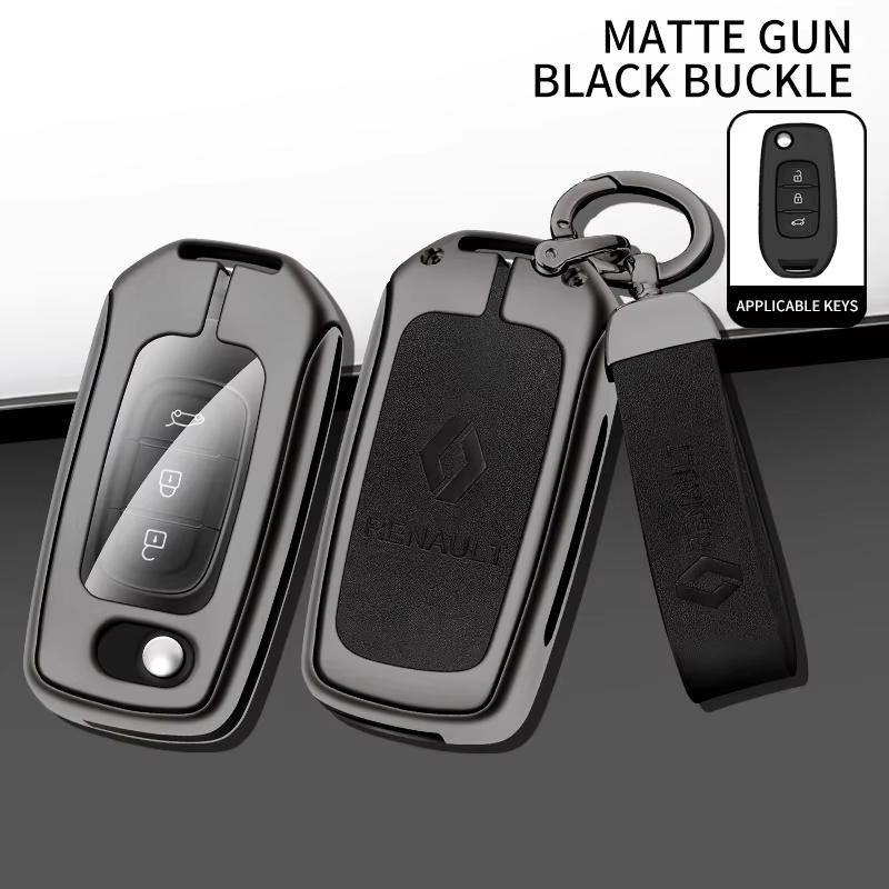 Interior Stickers Car Key Case Cover For Renault Koleos Kadjar Captur Megane Talisman Espace Clio Zoe Scenic 4 Arkana Dacia Sand