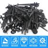 Nylon Universal Cable Tie Buckle Zip Tie Heavy Duty Self-Locking Push Pin with Button Fixion Tools for Car Auto Repair