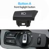 LHD RHD Headlight Lamp Rotary Button Foglight Switch Cover Panel Trim For BMW 5 5GT 6 7 X3 X4 Series F10 F11 F07 F06 F01 F25