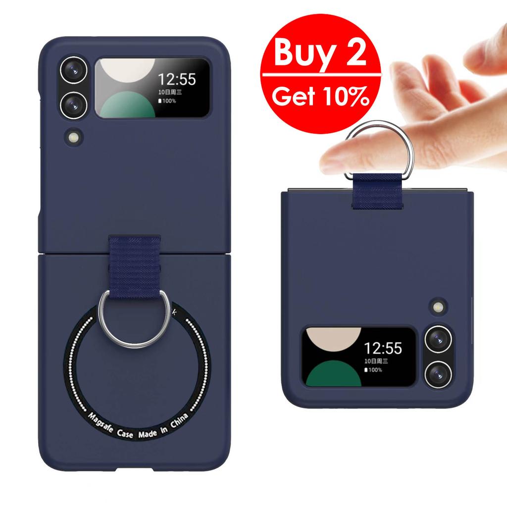 Противоцарапный чехол-кольцо MagSafe для Samsung Galaxy Z Flip 6 5 4 5g, нескользящий держатель, чехол для беспроводной зарядки для Samsung Z Flip3