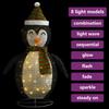 Christmas Decoration Penguin Figure LED Luxury Fabric 60 cm