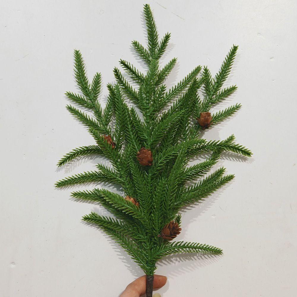 Сделай сам Венок Искусственные ветки норфолкской сосны Искусственные пластиковые растения Настольный декор для гостиной