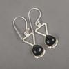 Серьги с черным турмалином, ювелирные изделия с драгоценными камнями, серьги из стерлингового серебра 925 пробы, удивительные ювелирные серьги ручной работы