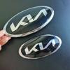 AANO1 Car Front Hood Emblem Rear Trunk Badge Steering Wheel Center Sticker Hub Center Sticker for KIA K3 K5 Sportage R Sorento Carens
