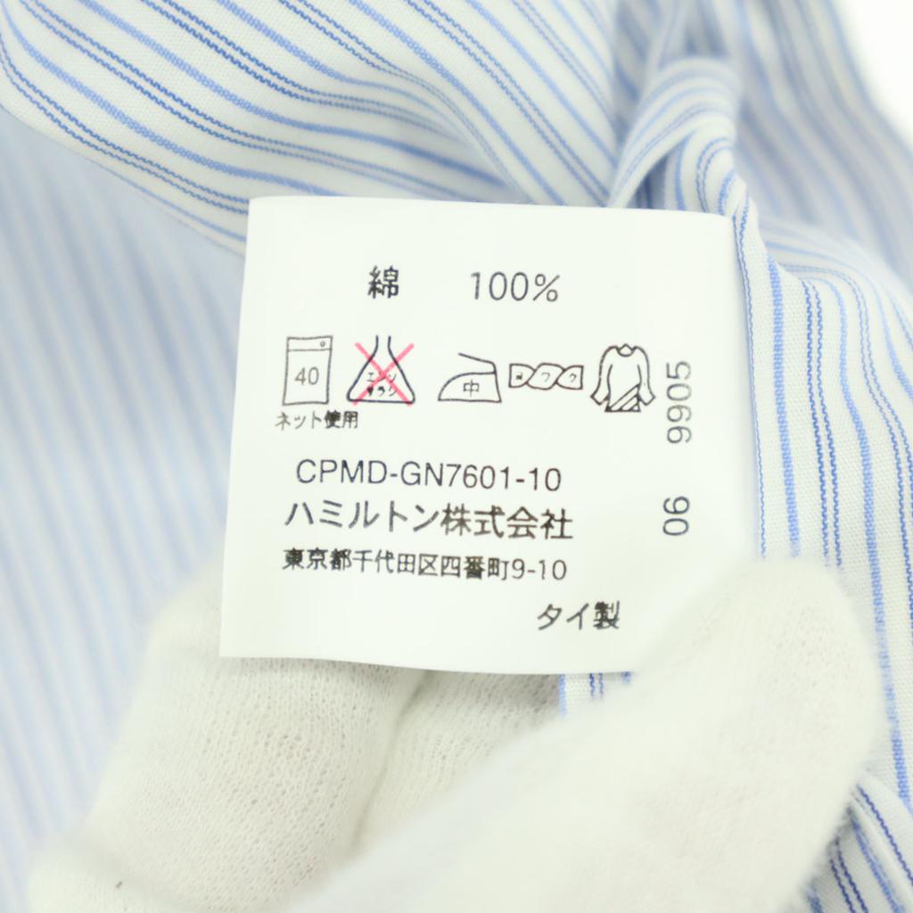 Неиспользованная рубашка CHAPS RALPH LAUREN с полосатым узором, с коротким рукавом, хлопковая, 38, мужская, б/у