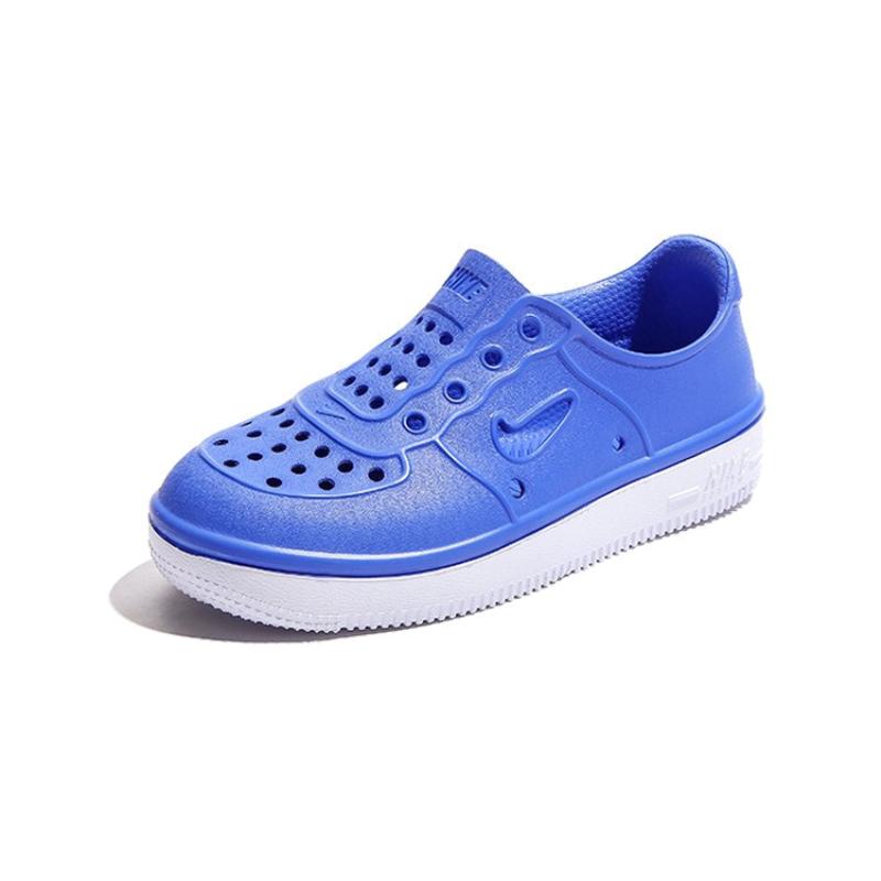 Nike Низкие кроссовки Air Force 1 для скейтбординга для детей, сине-белые, для детей в возрасте 3-7 лет, кроссовки AT5243-400