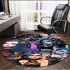 Jinx Print Round Rug, Washable Floor Carpet, For Entryway Dorm Laundry Room Office Study, Home Decor Birthday Christmas Gift