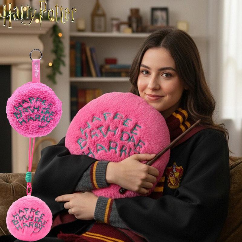 Официальный HUGKIS Розовый Круглый Подушка-Сумка для Хранения и Брелок-Кошелек для Монет из Гарри Поттера Коллекционная Кукла