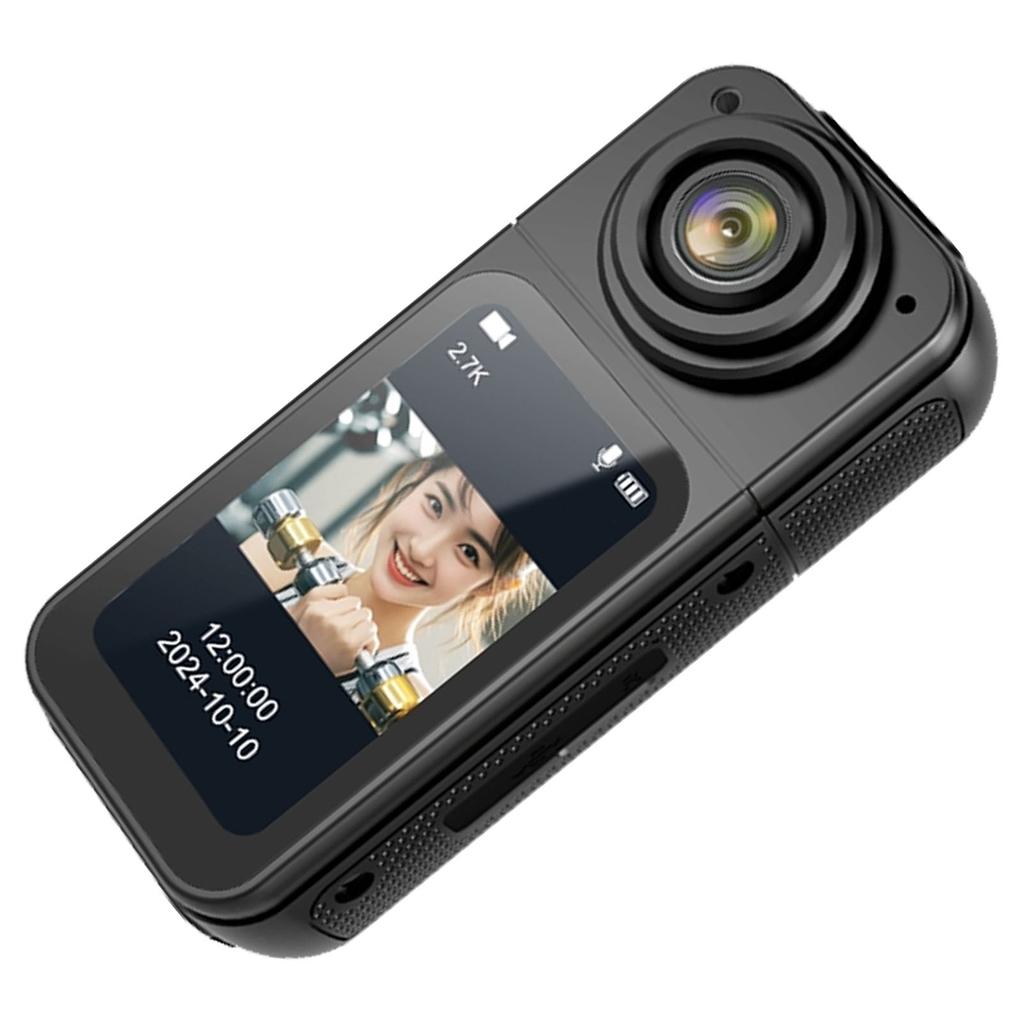 Носимая экшн-камера размером с большой палец WIFI 180 градусов вращающаяся 2.7K Портативная магнитная камера для ношения на теле для питомца работы