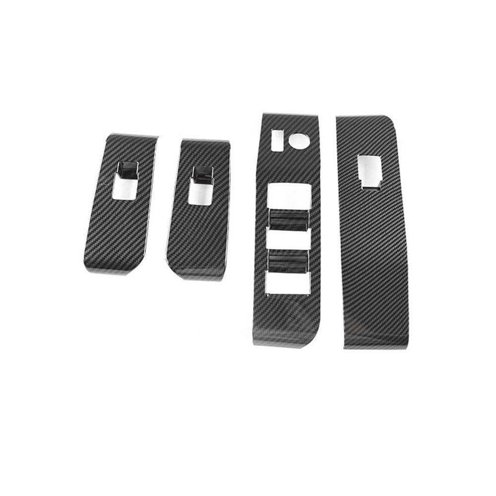 For 2020-2022 Toyota Highlander Window Switch Panel Cover Trim Carbon Fiber Look