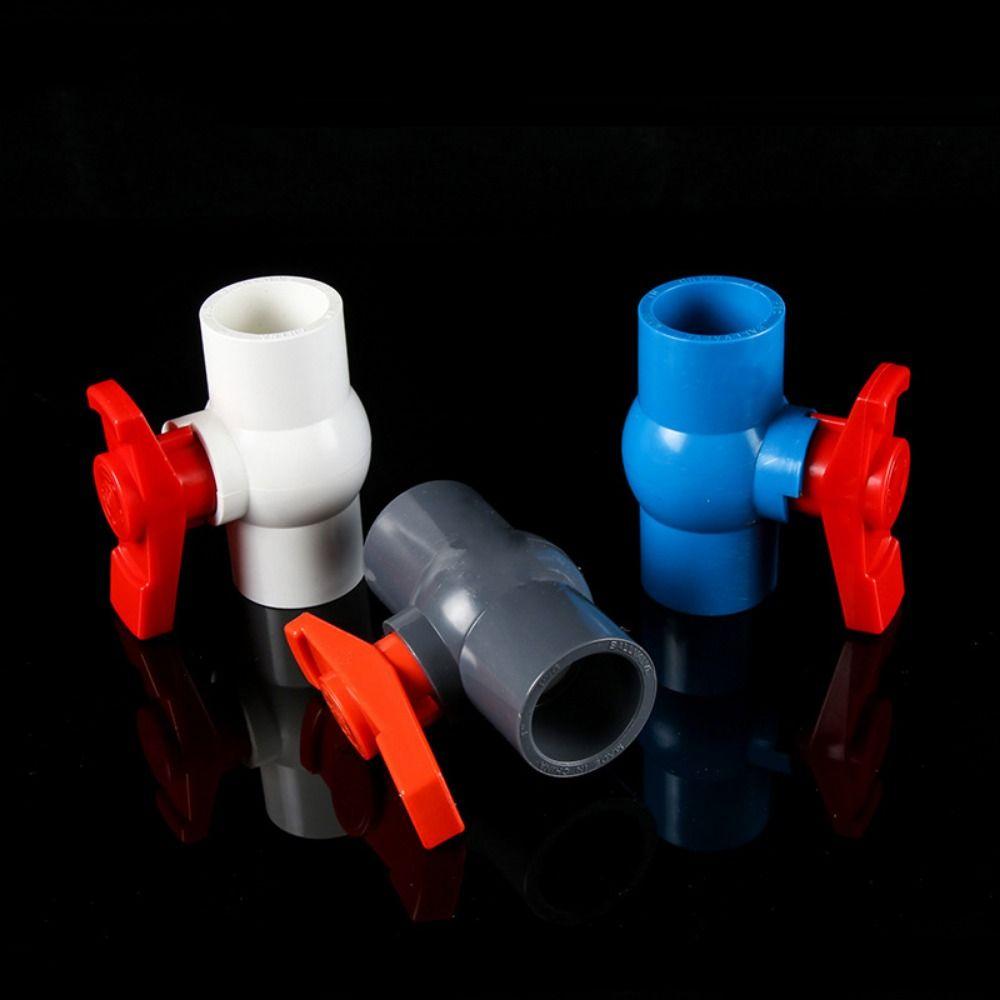 PVC Water Supply Ball Valve Corrosion Resistance Valve Switch Aquarium Accessories