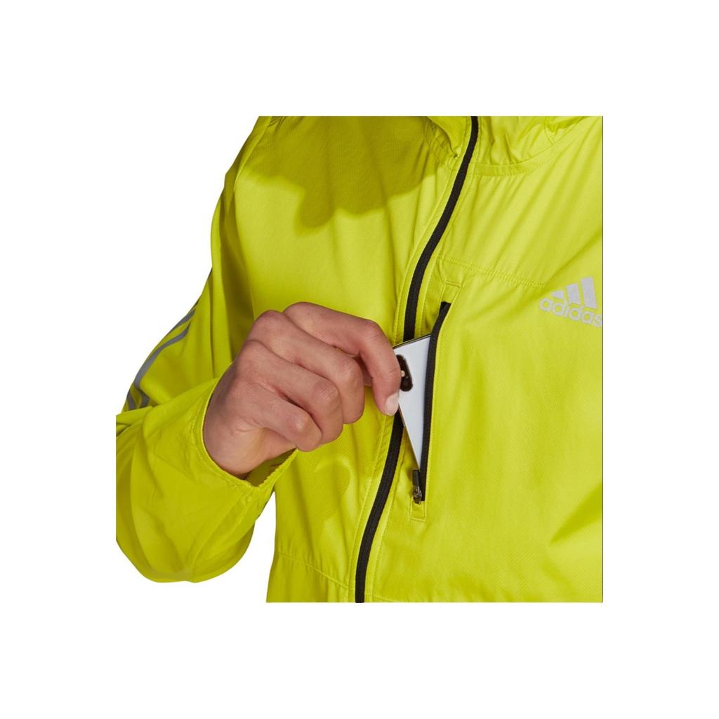 Adidas Однотонная спортивная повседневная куртка с капюшоном на молнии, мужская куртка желтого цвета GJ9950