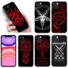 Pentagram 666 Demonic Satanic Phone Case For Apple iPhone 12 13 Mini 11 14 15 Pro Max 7 8 Plus X XR XS SE 2020 2022 Black Case