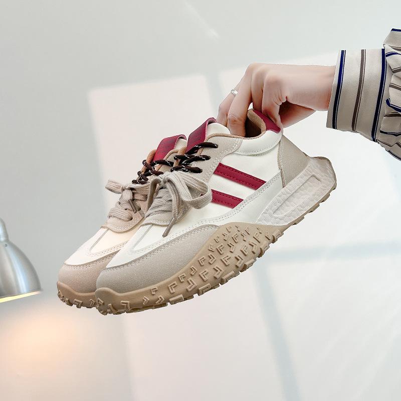 Ins корейская версия новой женской обуви Forrest Gump для весны 2025 года, студенческая спортивная платформа, увеличивающая рост, повседневная обувь для женщин JCF-2608