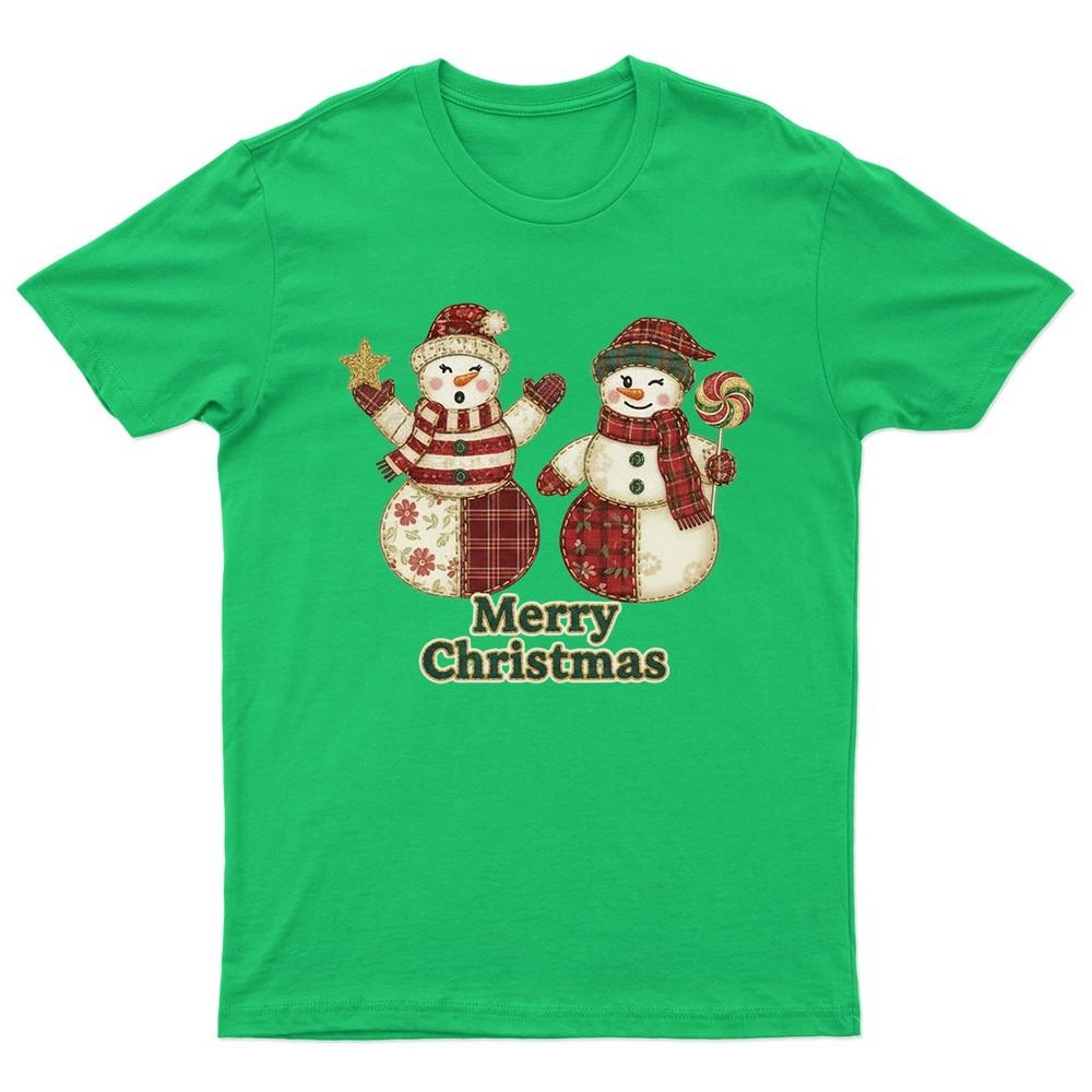 Merry Christmas SnowUnisex Festive TShirt Unisex Gift Retro Seasonal Funny Xmas