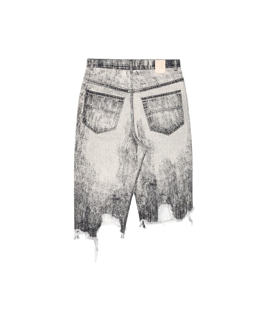 Camper Lab Paint Denim Skirt Faded Black Au00032-001