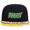 Unisex Letter Embroidery Pizza Printing Hip-hop Hats Outdoor Adjustable Casual Baseball Caps Sunscreen Hat
