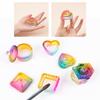 Aurora Colorful Nail Art Стеклянная щетка для чистки стеклянного стакана для пудры, ручка для мытья посуды, чаша с крышкой, держатель для маникюра, салонный инструмент