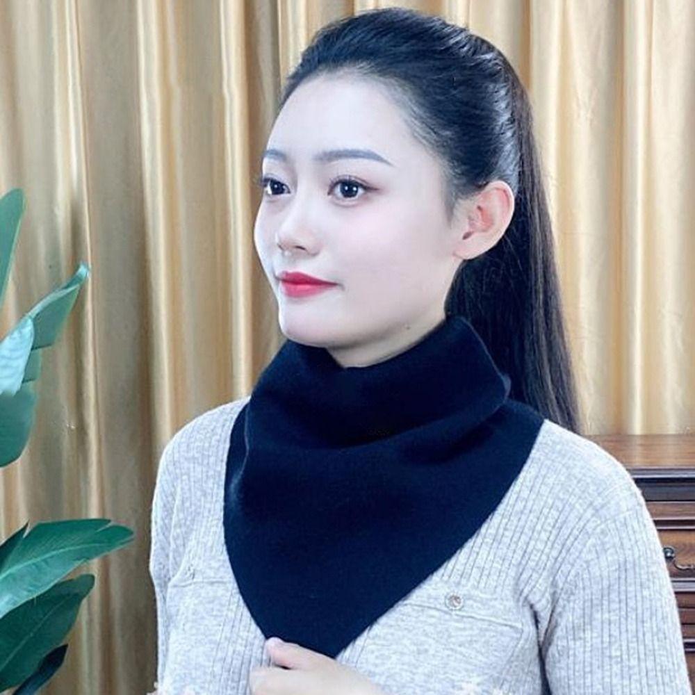 Ветрозащитный Треугольный Вязаный Шарф Утепление Зимние Шарфы Мужской Женский Шарф Снуд Воротник Труба Унисекс