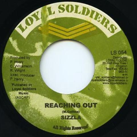 7-дюймовая пластинка SIZZLA - Reaching Out Loyal Soldiers 2006 Ямайка Регги, Ска и Даб