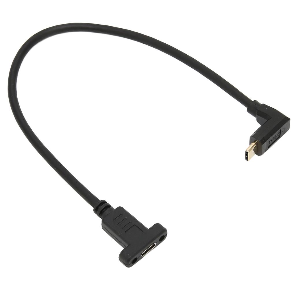 Удлинительный кабель Type-C папа-мама USB 3.1, стабильный, быстрый, адаптер Type-C папа-мама с отверстием для винта для крепления на панели