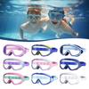 Детские водонепроницаемые очки для плавания, не протекающие, с защитой от запотевания и УФ-излучения, с прозрачными линзами, для мальчиков и девочек, с широким обзором, оборудование для дайвинга и снорклинга